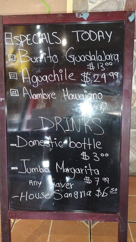 La Terraza Mexican Grill - Toledo, IA menu_pic