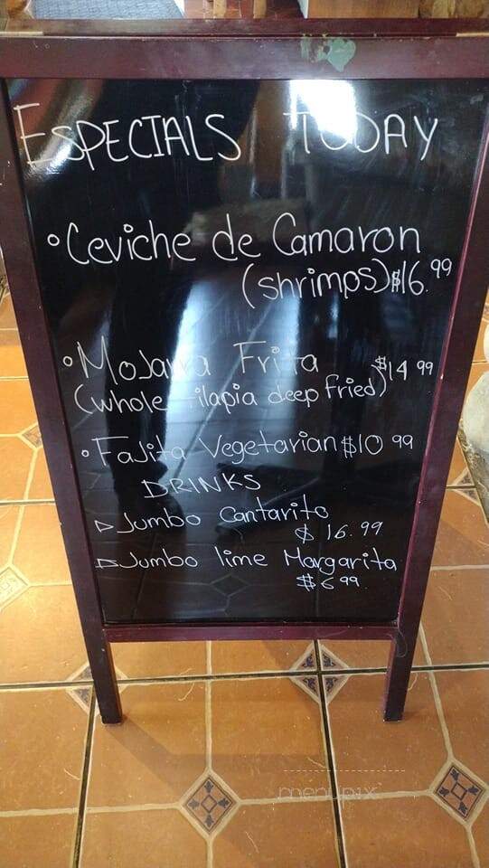 La Terraza Mexican Grill - Toledo, IA menu_pic