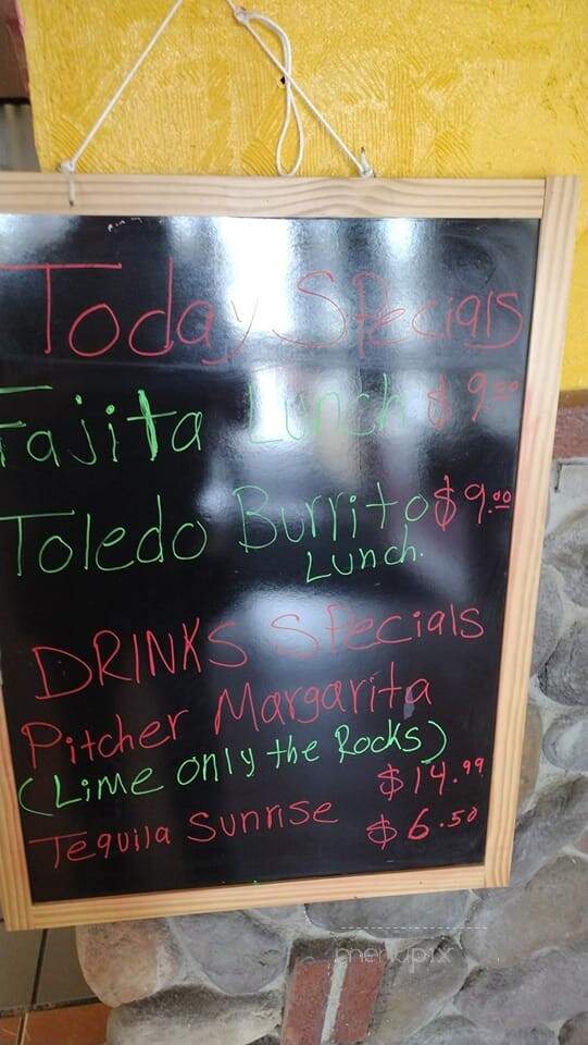 La Terraza Mexican Grill - Toledo, IA menu_pic