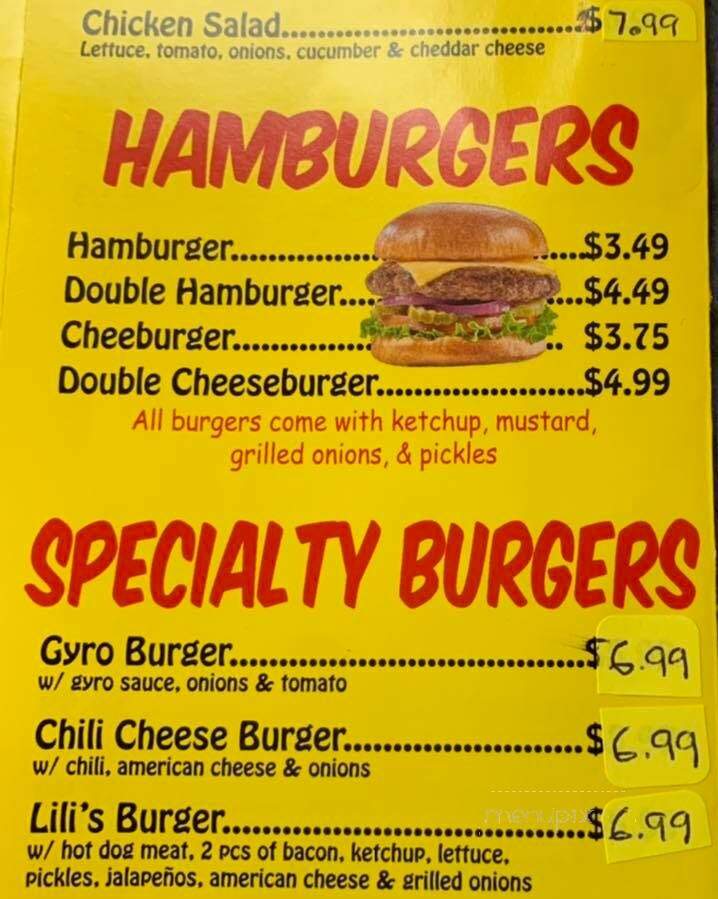 Lili's Hot Dogs - Manteno, IL menu_pic