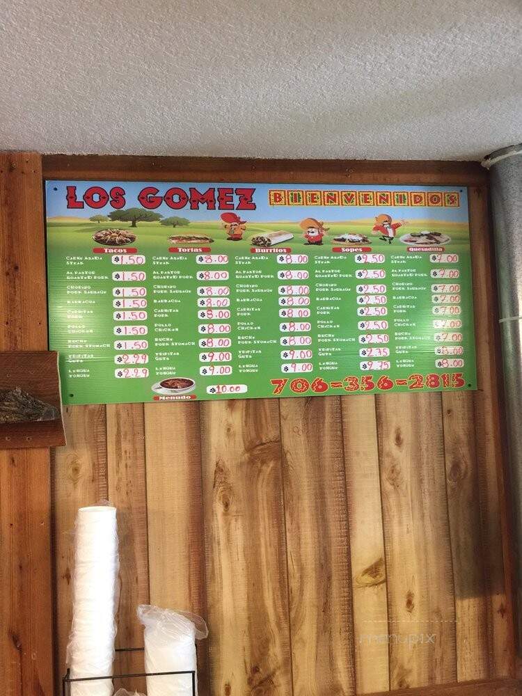 Los Gomez Mexican Store - Lavonia, GA menu_pic