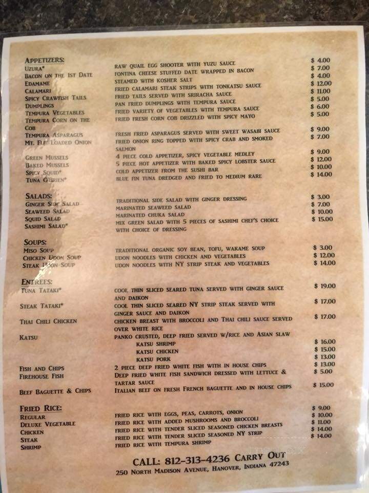 Moyashi - Hanover, IN menu_pic