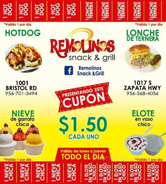 Remolinos Snack & Grill - Laredo, TX