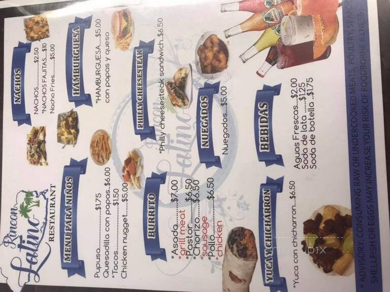 Rincon Latino Restaurant - Gainesville, GA menu_pic