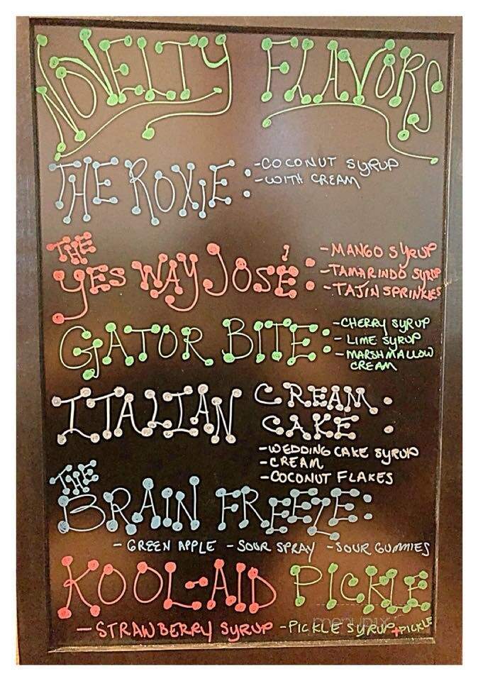 Snow On the Rox - DeSoto, TX menu_pic