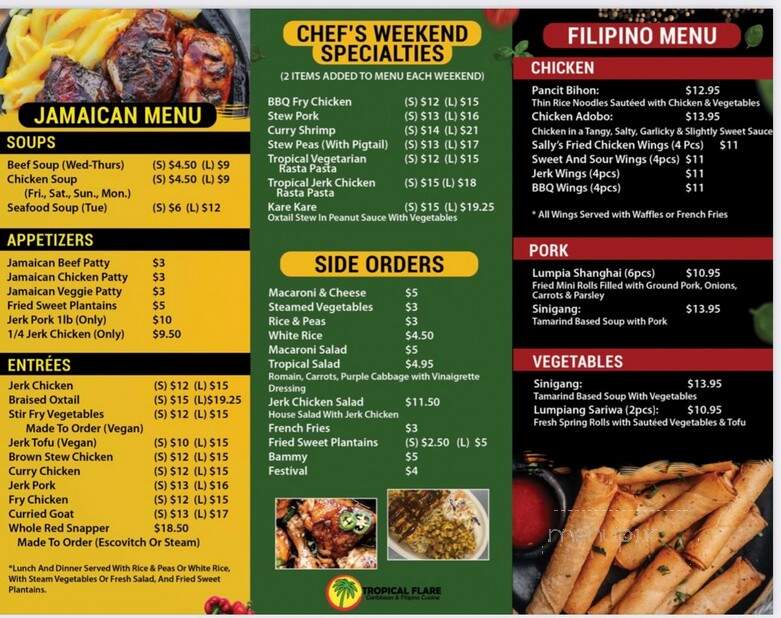 Tropical Flare - Swiftwater, PA menu_pic