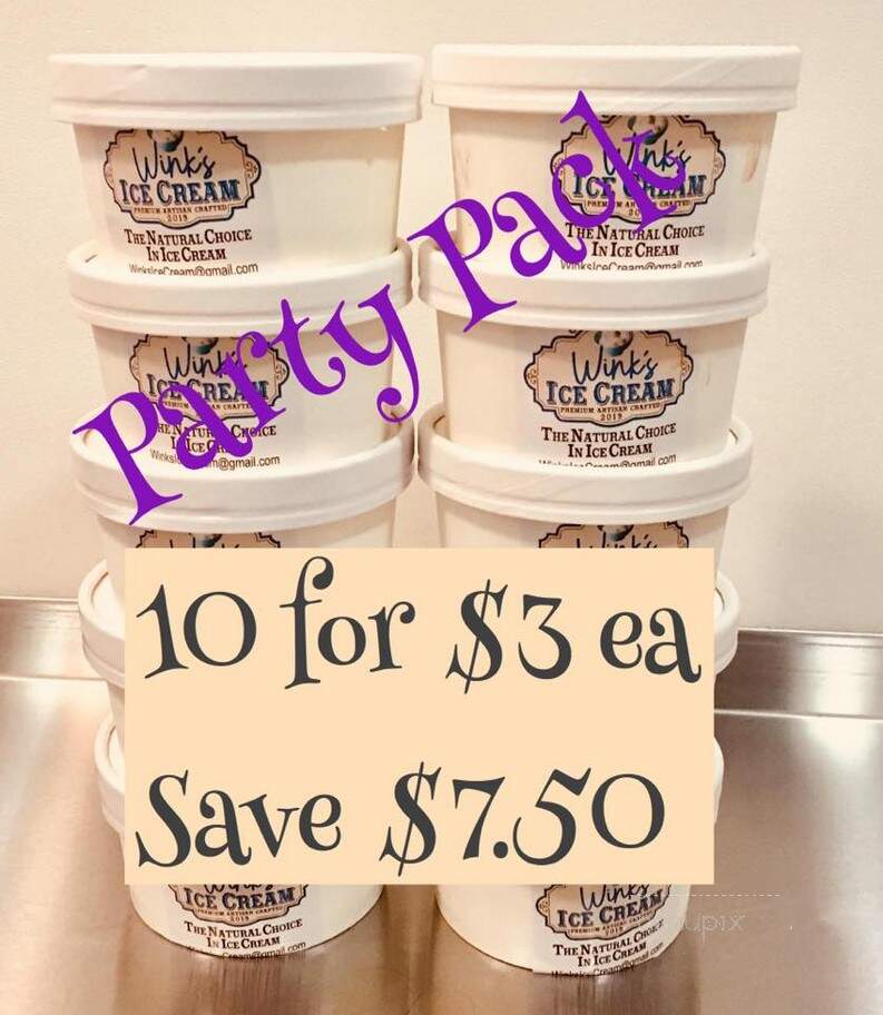 Winks Ice Cream - Clarksville, IN menu_pic