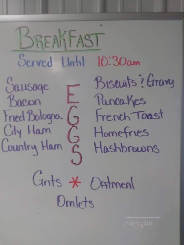 Wyonnette's Restaurant - Harrodsburg, KY menu_pic