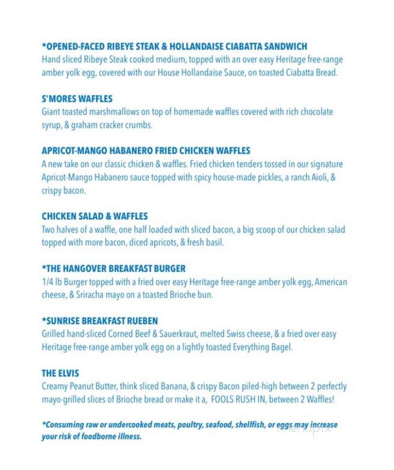 Apricot Place Cafe - Ocoee, TN menu_pic