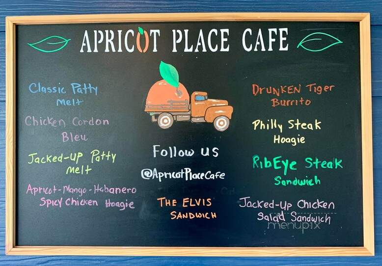 Apricot Place Cafe - Ocoee, TN menu_pic