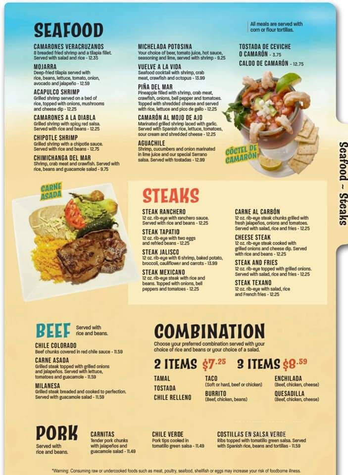 El Veracruz - Starkville, MS menu_pic
