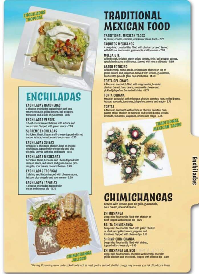 El Veracruz - Starkville, MS menu_pic