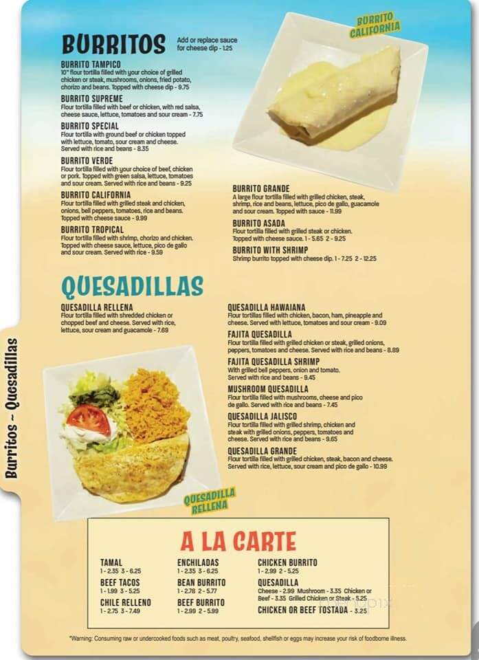 El Veracruz - Starkville, MS menu_pic