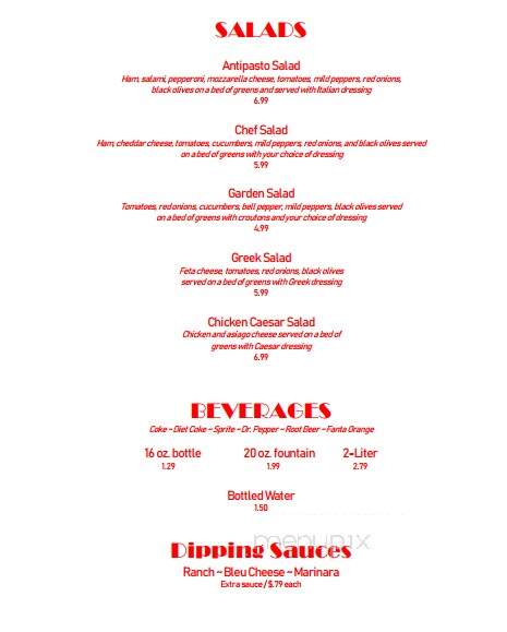 Fat John's Pizza - Marianna, FL menu_pic