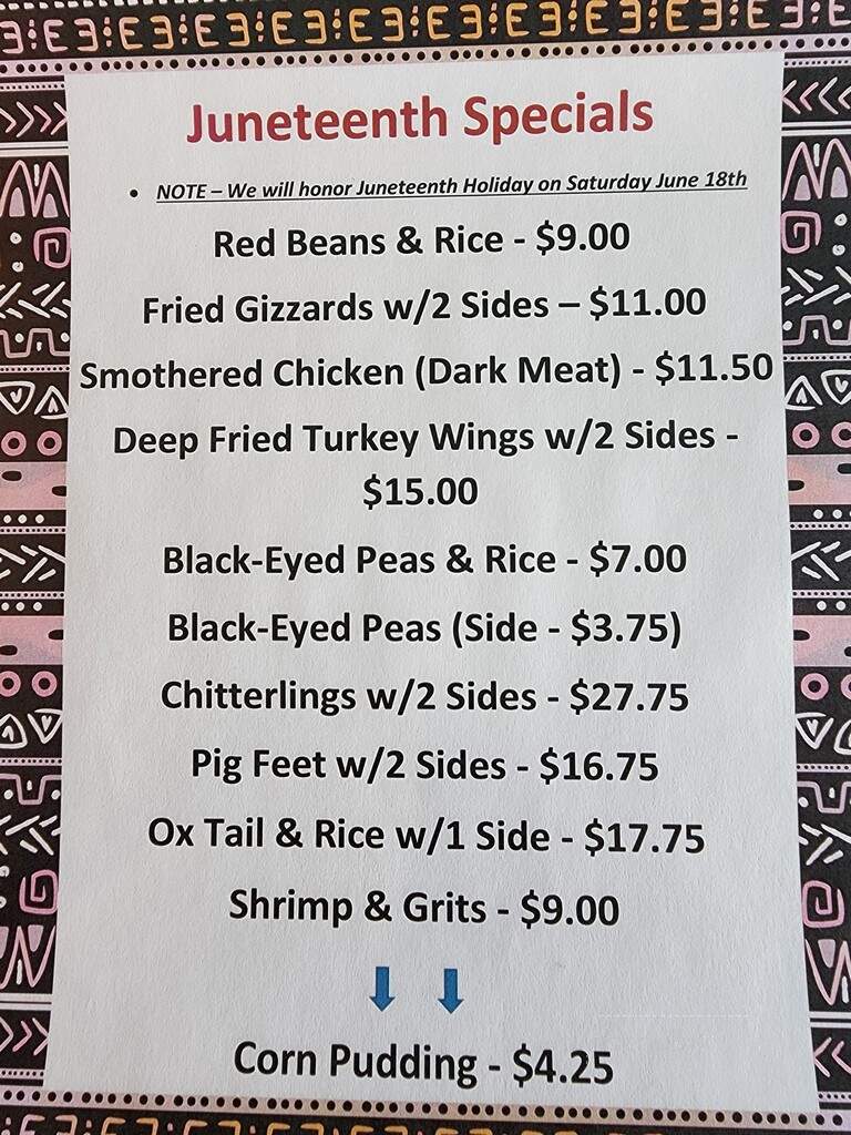 Granny Darmics Kitchen - Harrington, DE menu_pic