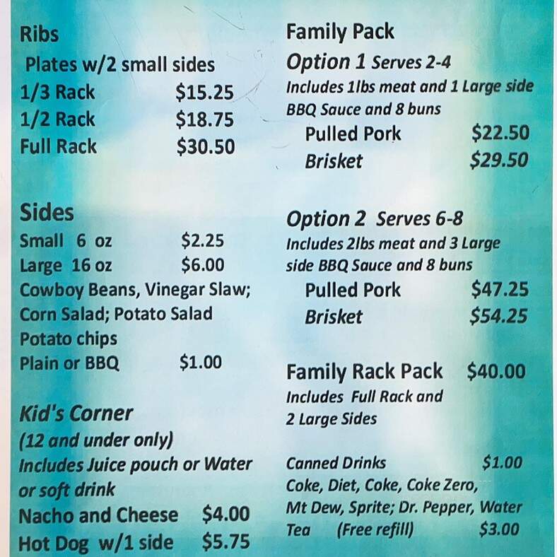 Lakeside Sno - Byrdstown, TN menu_pic