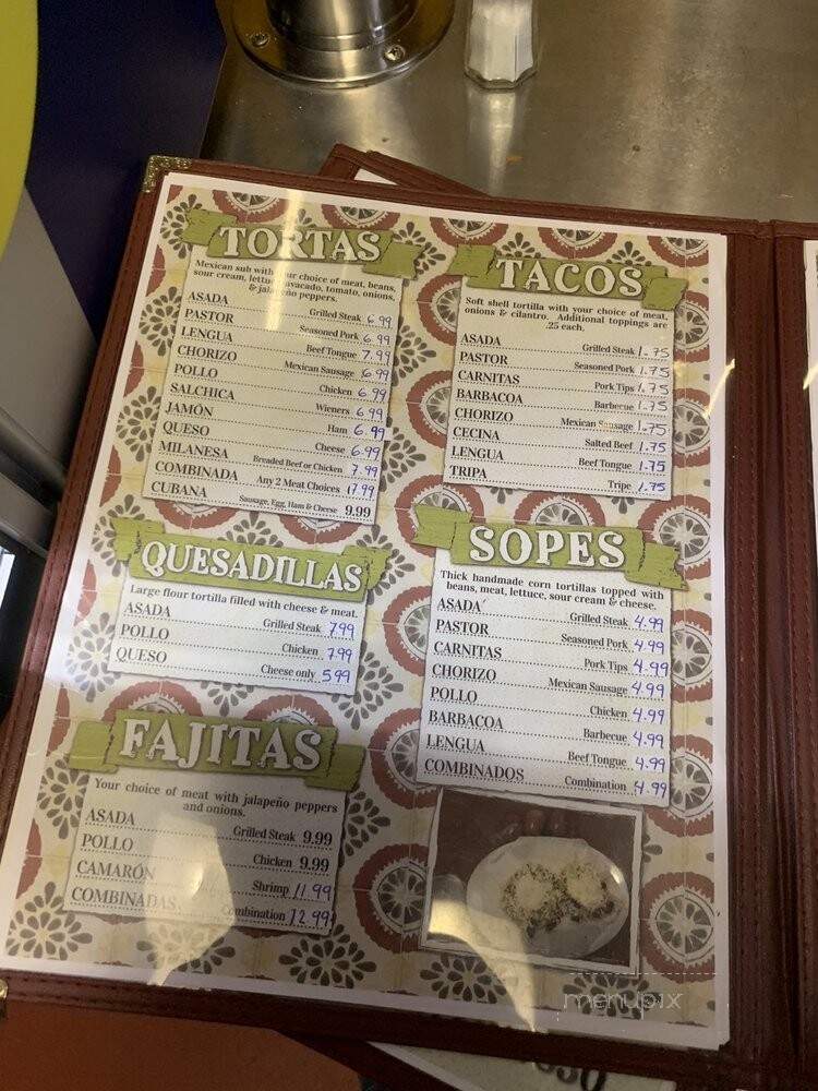 Mercadito Chabelita - Smithville, TN menu_pic
