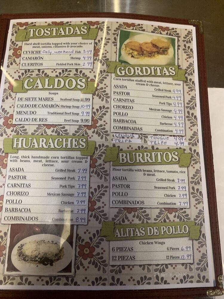 Mercadito Chabelita - Smithville, TN menu_pic