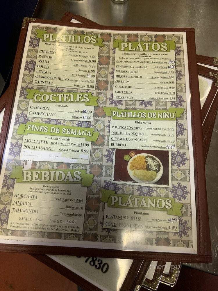 Mercadito Chabelita - Smithville, TN menu_pic