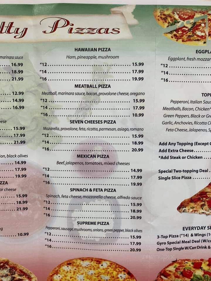 Pizza Di Roma and Pasta - Martin, TN menu_pic