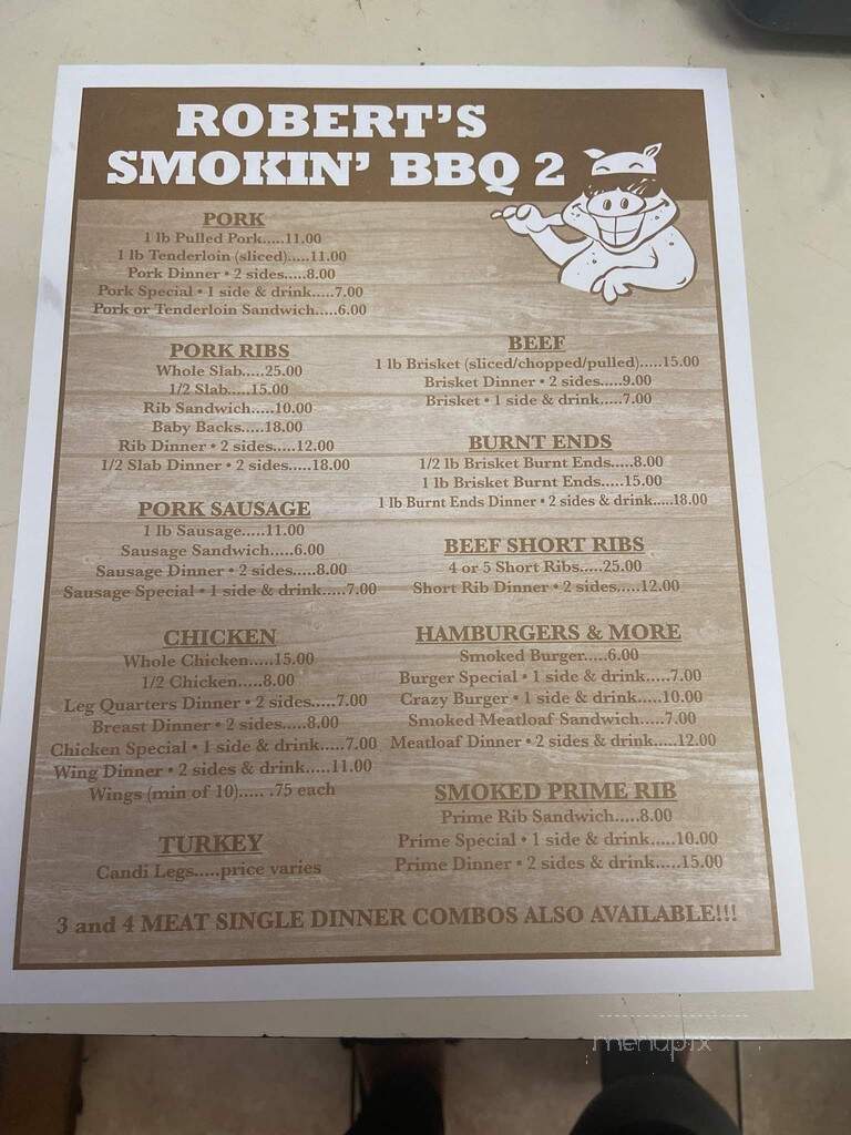 Roberts Smokin' BBQ 2 - Holiday, FL menu_pic