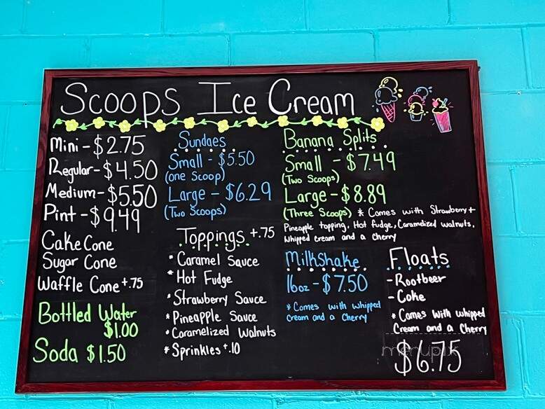 Scoops Ice Cream Shop - Shawboro, NC