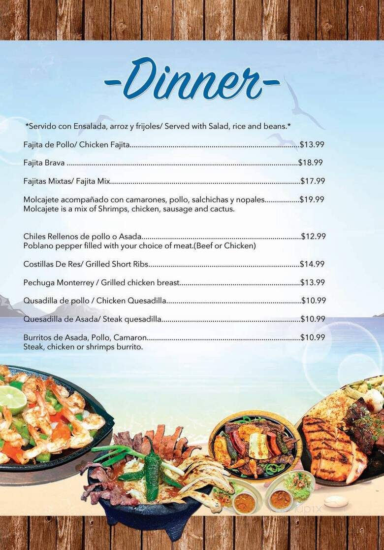 Villa del Mar - Baton Rouge, LA menu_pic