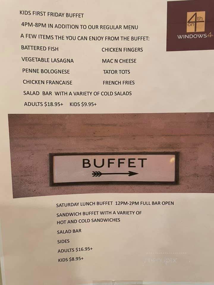 Windows On 4th - Williamsport, PA menu_pic
