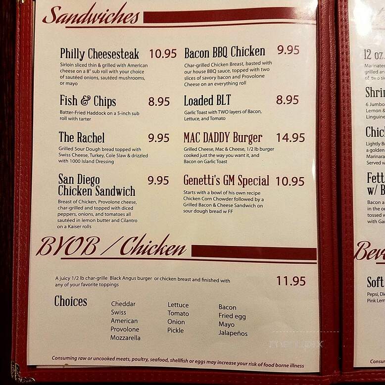 Windows On 4th - Williamsport, PA menu_pic