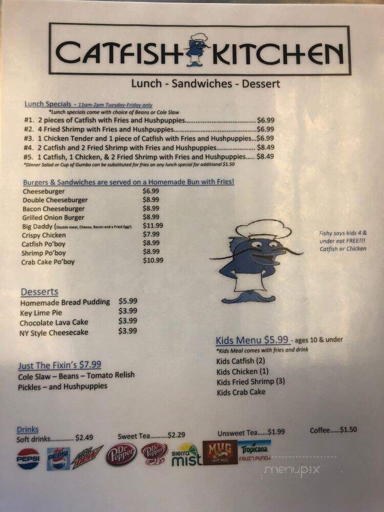 Catfish Kitchen - Van Buren, AR menu_pic