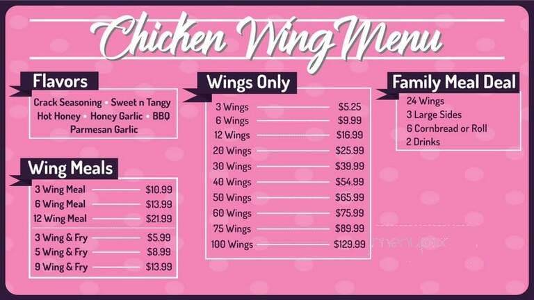 Corine's Cakes and Catering - Muskegon, MI menu_pic