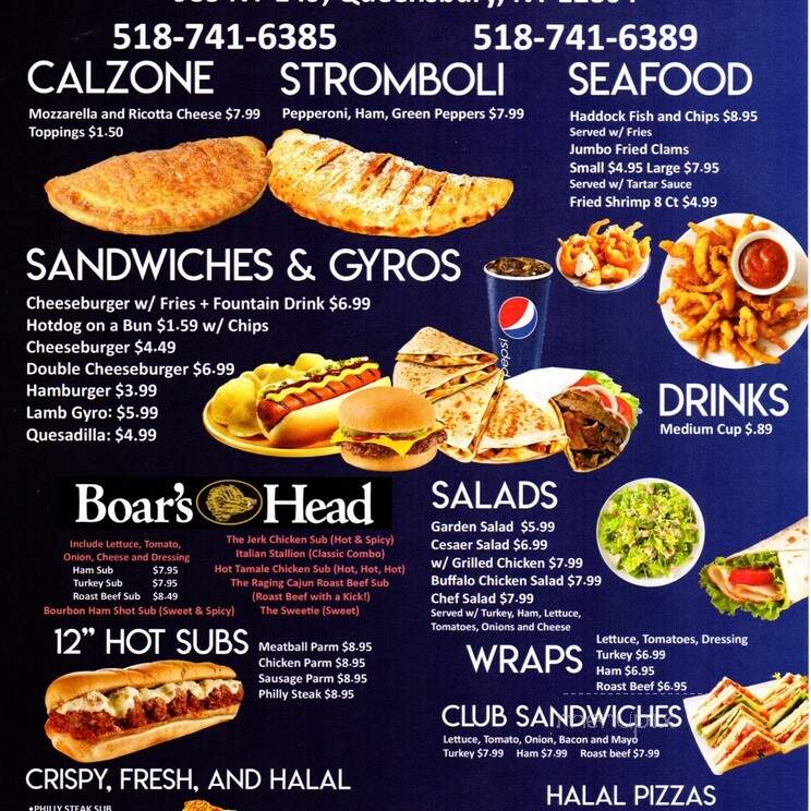 Queensbury Truck and Pizza Stop - Queensbury, NY menu_pic