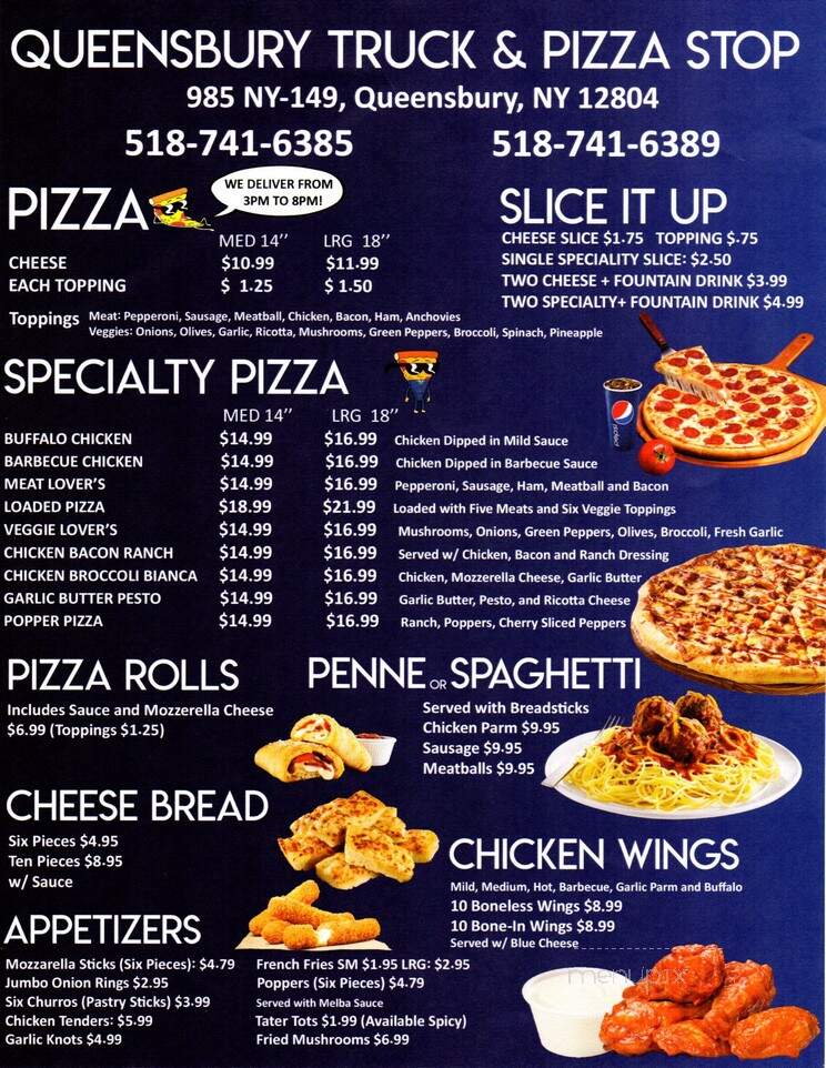 Queensbury Truck and Pizza Stop - Queensbury, NY menu_pic