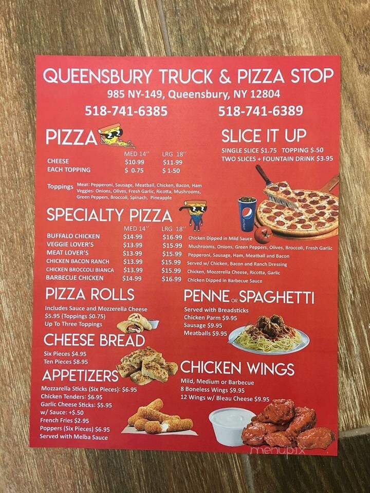 Queensbury Truck and Pizza Stop - Queensbury, NY menu_pic
