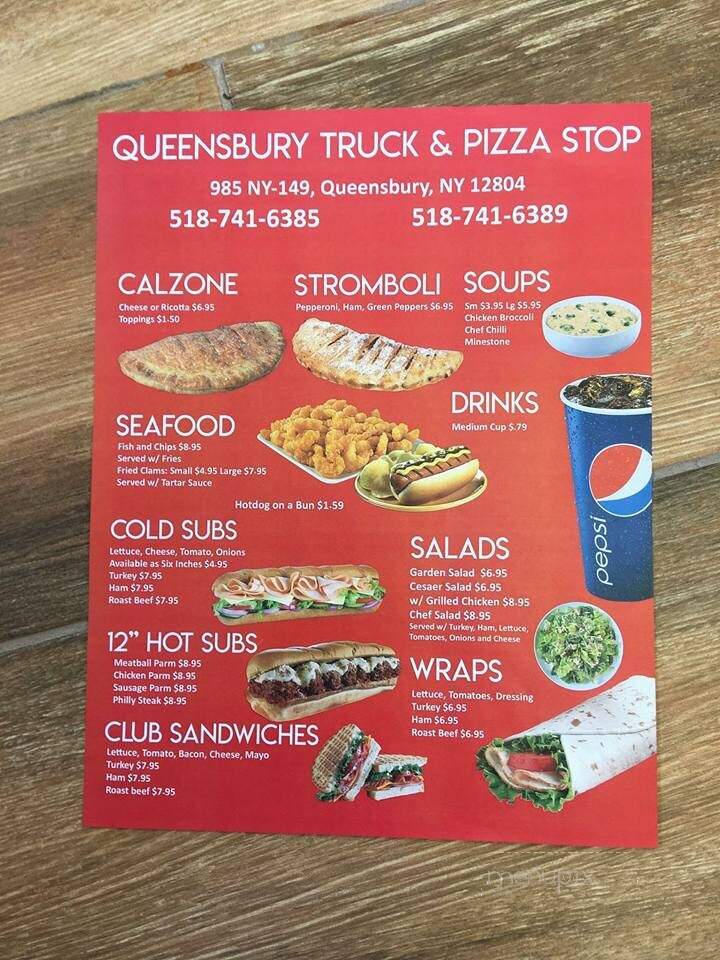 Queensbury Truck and Pizza Stop - Queensbury, NY menu_pic