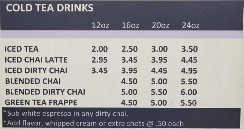 Quil Bean Espresso - Quilcene, WA menu_pic