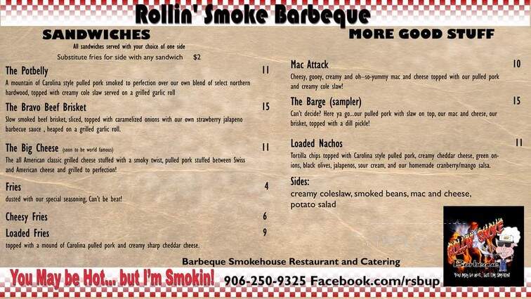 Rollin' Smoke Barbeque - Munising, MI