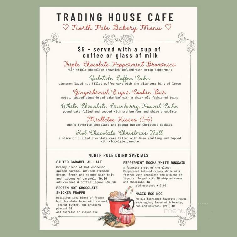 Trading House Cafe - Peru, IN menu_pic