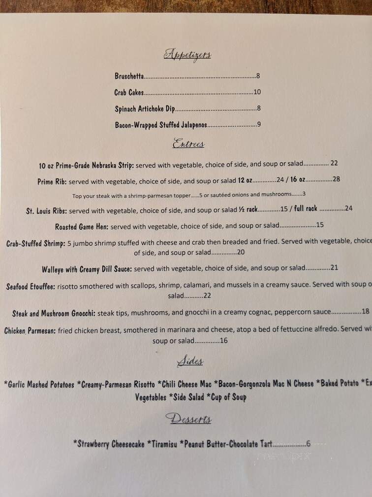 Another Round Sports Bar and Grill - North Platte, NE menu_pic