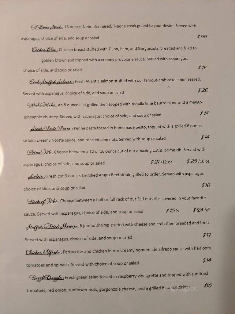 Another Round Sports Bar and Grill - North Platte, NE menu_pic