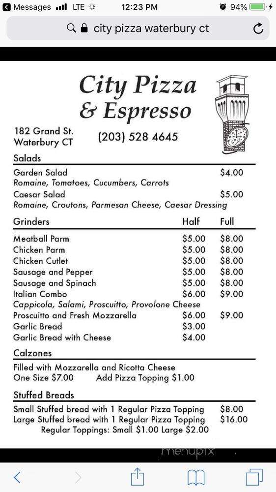 City Pizza and Espresso - Waterbury, CT