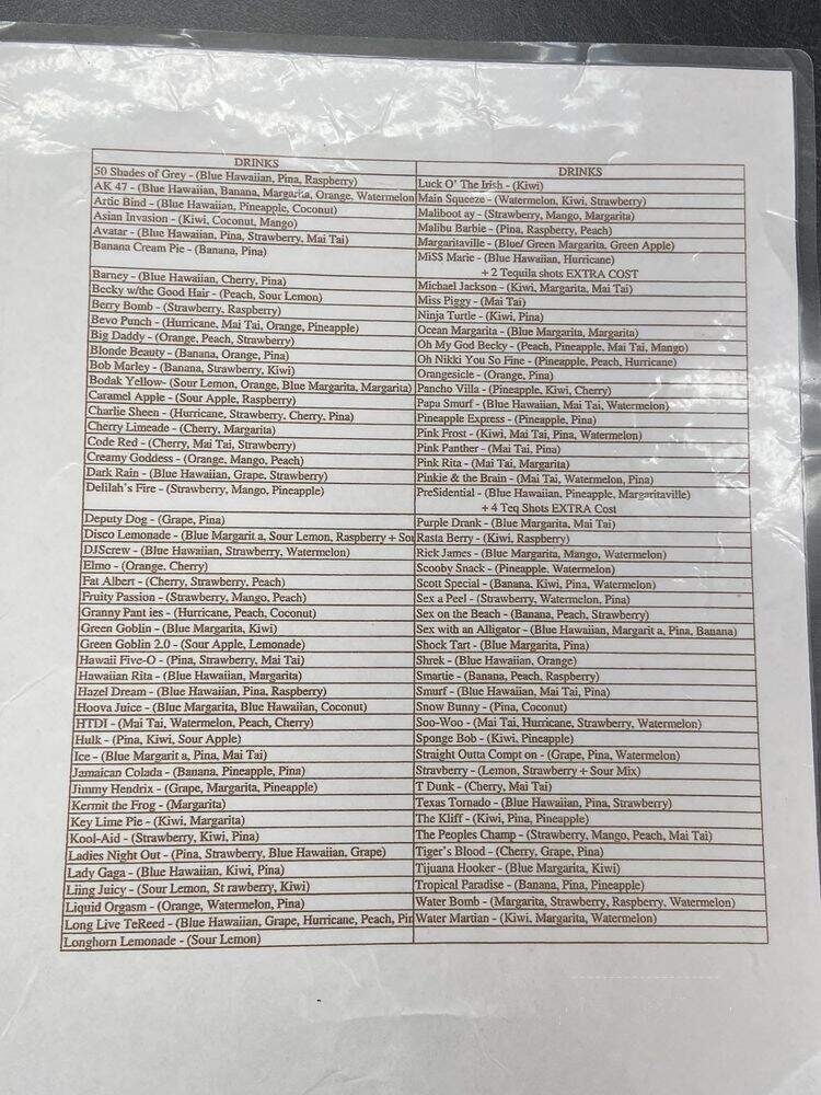 Eskimo Hut - Midwest City, OK menu_pic