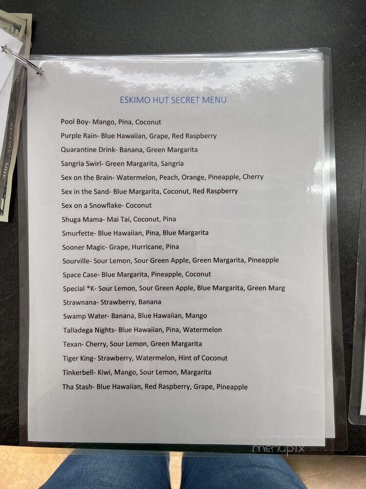 Eskimo Hut - Midwest City, OK menu_pic