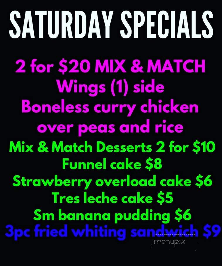 Tiff's Soul Food - Paterson, NJ menu_pic
