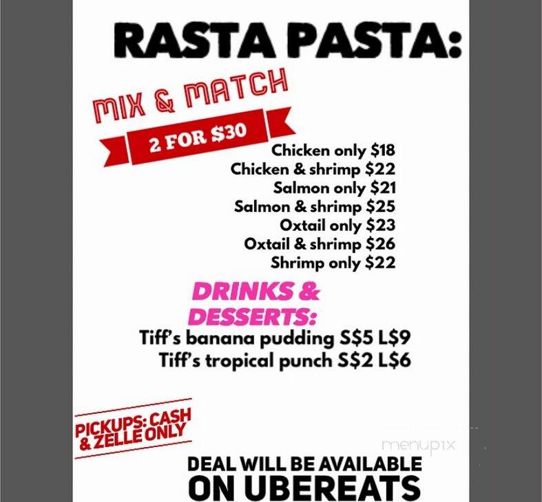Tiff's Soul Food - Paterson, NJ menu_pic