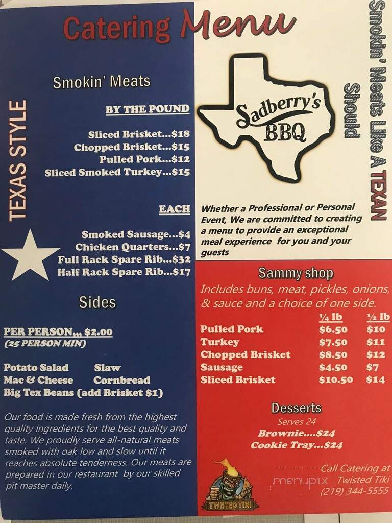 Twisted Tiki Sports Bar & Pizzeria - Walkerton, IN menu_pic