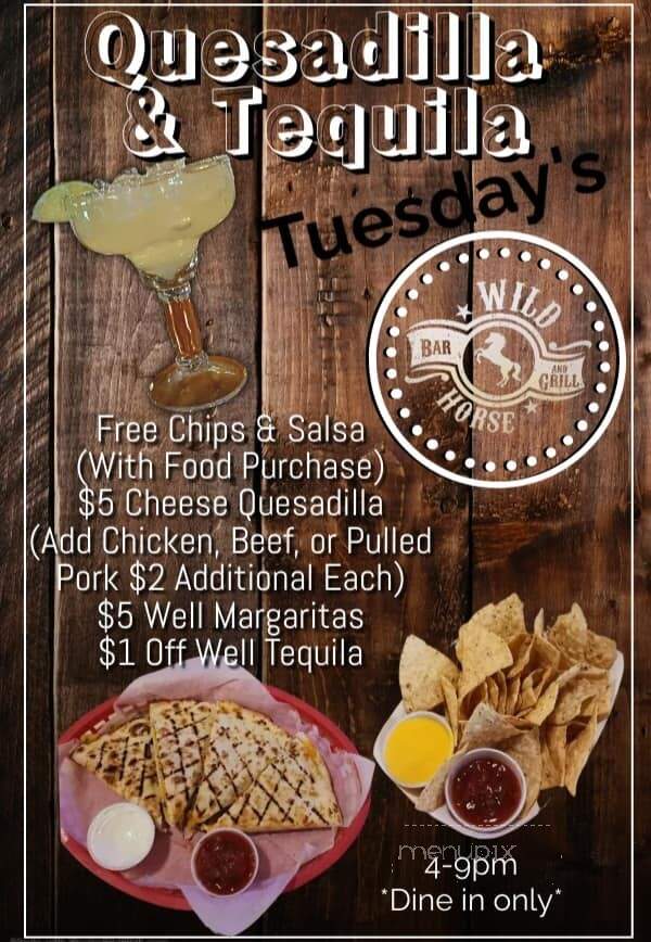 Wild Horse Bar & Grill - Central Square, NY menu_pic