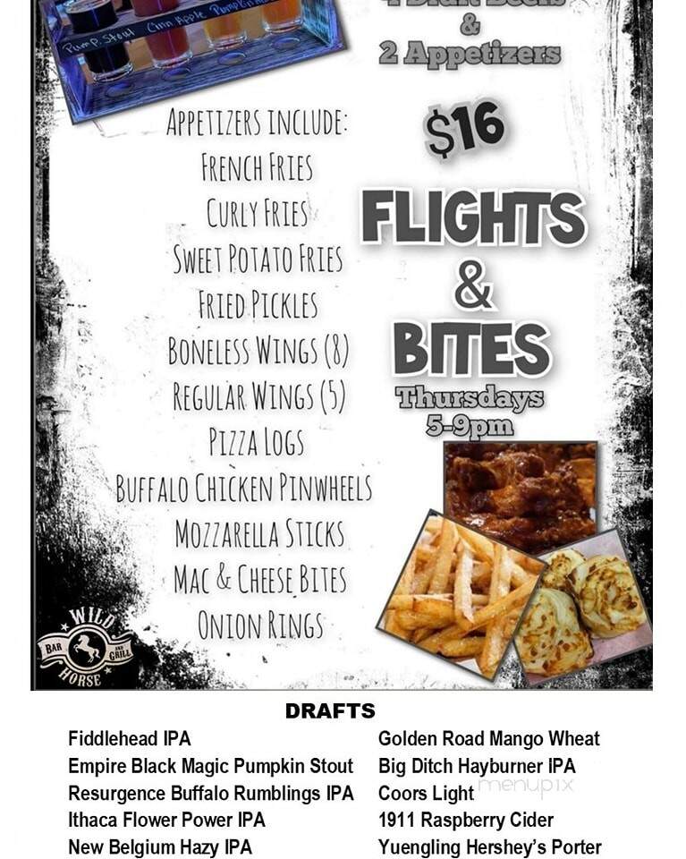 Wild Horse Bar & Grill - Central Square, NY menu_pic