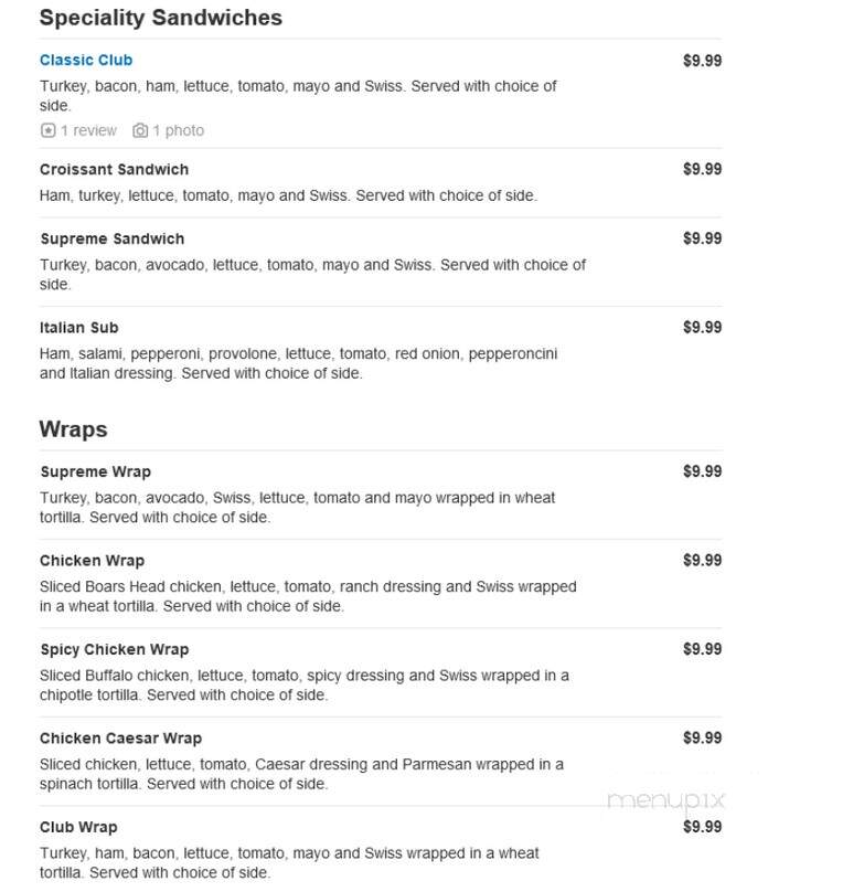 AZ Deli Company - Phoenix, AZ menu_pic