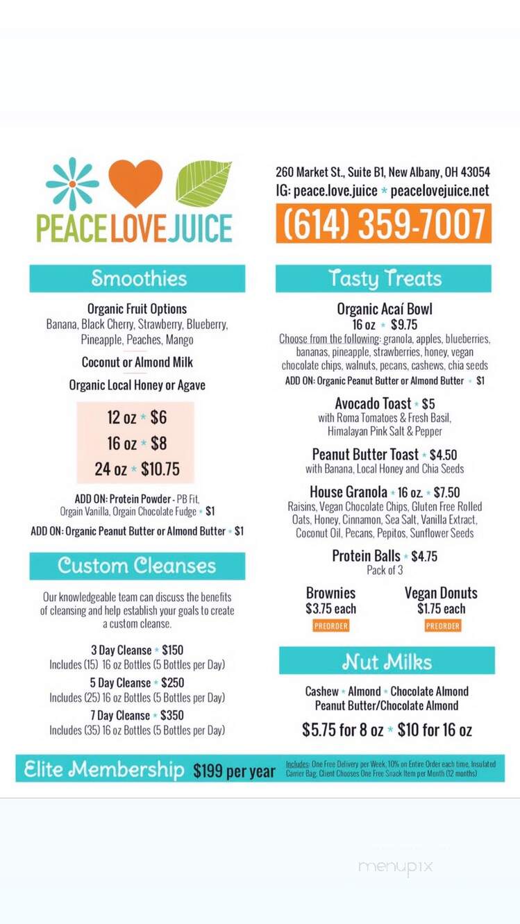 Peace Love Juice - New Albany, OH